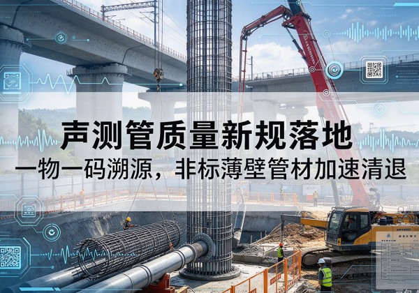 日土声测管质量新规落地，一物一码溯源，非标薄壁管材加速清退