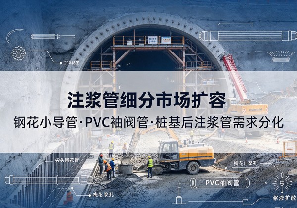 日土注浆管细分市场扩容，隧道钢花小导管、PVC 袖阀管、桩基后注浆管需求分化
